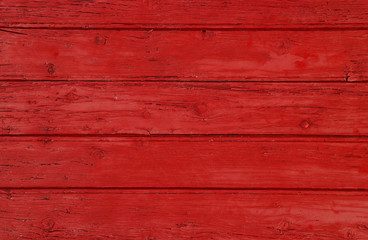 Red vintage painted wooden panel background