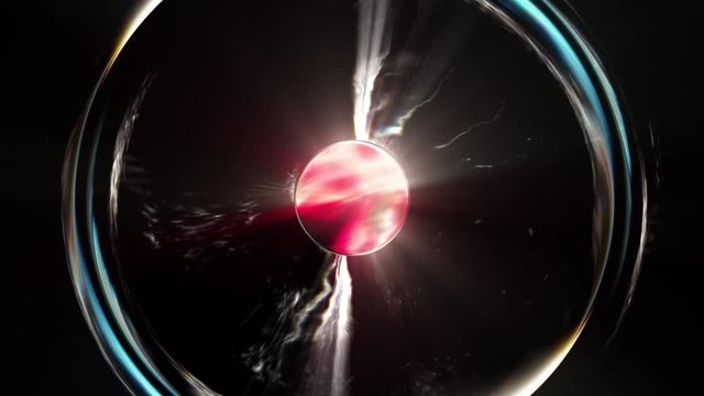 Energy effect of a powerful eye within a fantasy