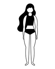 figure female woman in swimsuit