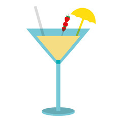 cocktail glass drink alcohol strawberries umbrella