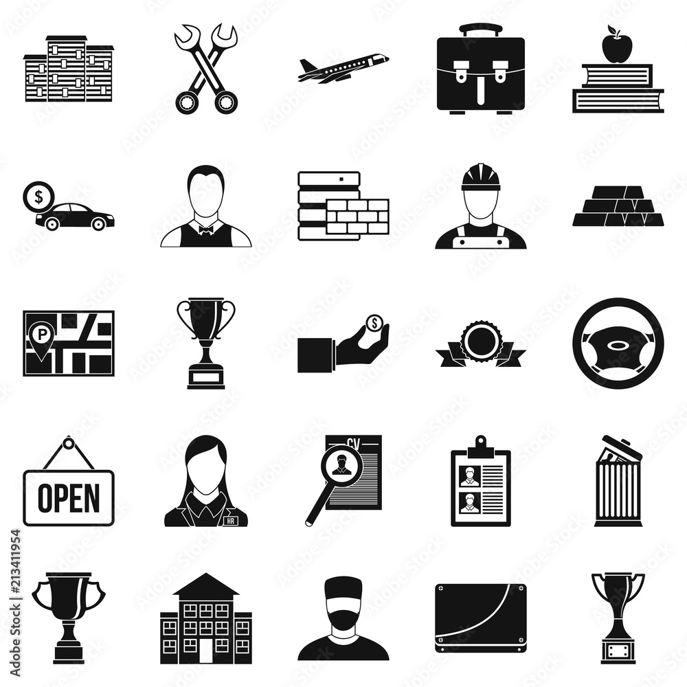 Poster exchequer icons set. simple set of 25 exchequer vector icons for web isolated on white background