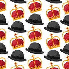 english bowler hat and crown royal background