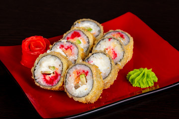 Japanese roll with crab