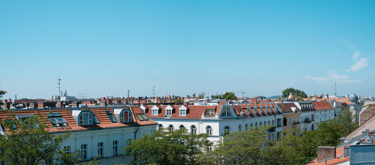 Panoramic view over Berlin City skyline - rooftops  © hanohiki