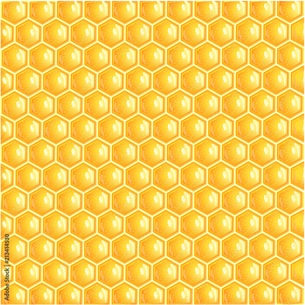 Poster honeycomb background – stock vector