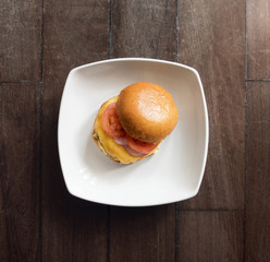 TOP VIEW BURGER