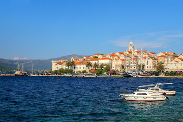 Fototapeta premium Widok starego miasta Korcula, Chorwacja