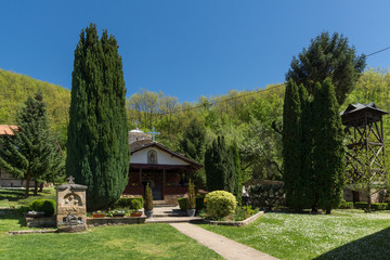 Panoramic view of Medieval Temski monastery St. George, Pirot Region, Republic of Serbia