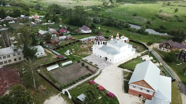 Russian villages are picturesque view of Vladimir region in the Russia.