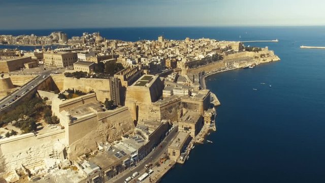 Aerial shot - Valletta, Malta