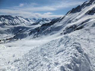 Obraz premium Winter landscape from Todorka peak, Pirin Mountain, Bulgaria