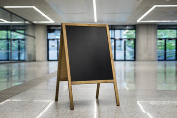 chalkboard on corporate background turned right horizontally