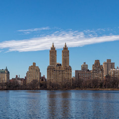 Bâtiments de luxe sur Central Park à New York USA