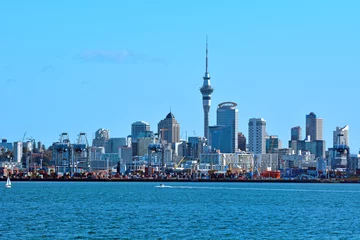 Tuinposter Auckland city skyline Waitemata haven Nieuw-Zeeland © Rafael Ben-Ari