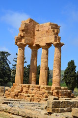 Temple of the Dioscuri, Agrigento, Sicily, Italy