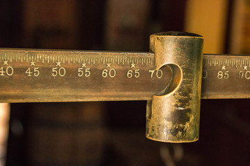 Brass Weight and Scale