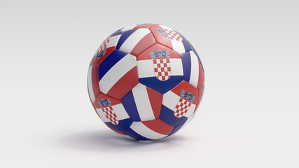 Obraz premium French Croatian football