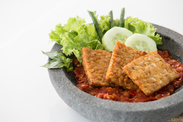 traditional indonesian culinary food tempe