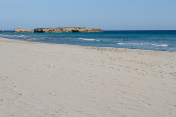 Sand and sea