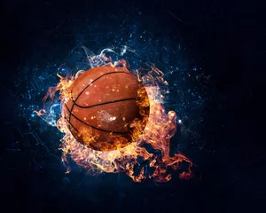 Gordijnen Basketball game concept © Sergey Nivens