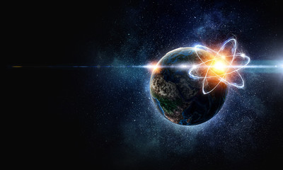 Astronomy concept backdrop. 3d rendering