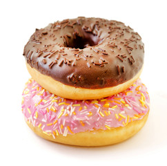 Photo of a macro isolated delicious donut