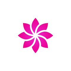 Flower beauty logo vector design template