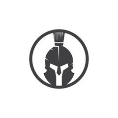 Spartan logo design vector