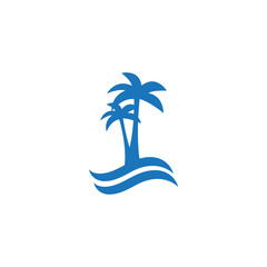 Travel logo summer vacation design template