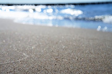 Strand als Hintergrund
