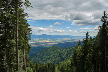 Scenic Landscape view from mountain-top
