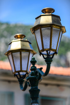 On the streets of a medieval village Gorbio. French Riviera. Cote d'Azur.
