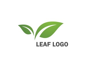 Logos of green leaf ecology nature element