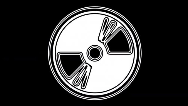 Disc. Looping footage has 4K resolution. Encoder Prores 4444.