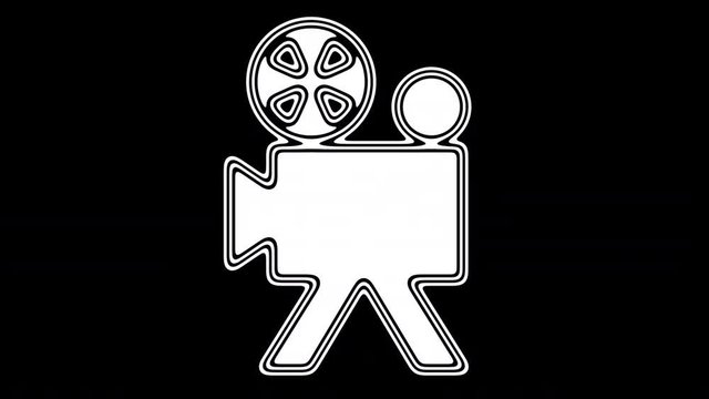 Camera. Looping footage has 4K resolution. Encoder Prores 4444.