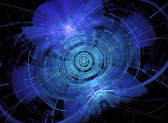 Obraz premium Abstract fractal patterns and shapes. Fractal texture. The colors in the series, Fancy paint. Background consists of fractal color texture.
