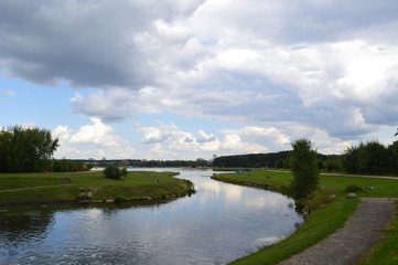 Fototapeta na wymiar Reservoir Cna. Minsk. Belarus. 
