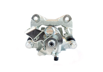 Car brake caliper on white background, isolate