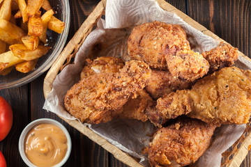 Breaded crispy fried kentucky chicken drumctick - 213445784