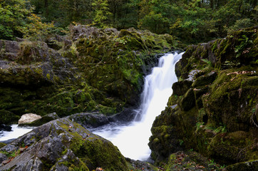 Fototapeta na wymiar Lake District Waterfall Cumbria UK