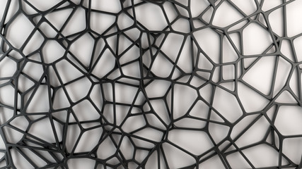 Fototapeta Abstract 3d grate on white background obraz