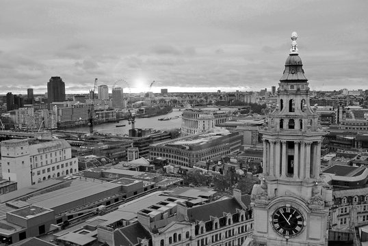 City Of London View St Pauls Cathederal