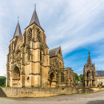 View at the Basilica of Our Lady in Avoith - France