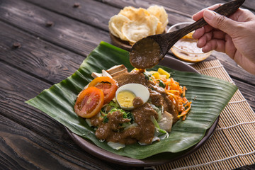 gado-gado. traditional indonesian food