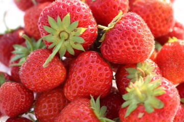 Strawberry ripe red delicious appetizing berry
