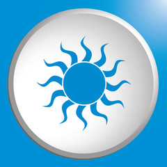 Sun stylized image icon