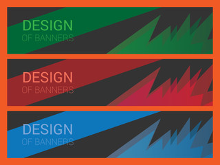 Vector abstract banner for advertising, events and actions
