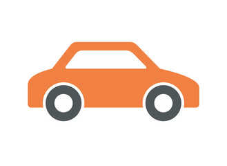 Fototapeta premium Car icon, Monochrome style. isolated on white background