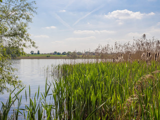 Beautiful early summer day at Pickmere Lake, Pickmere, Cheshire, UK