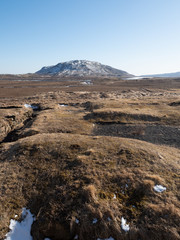 View around skalholt cathedral in Iceland